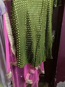 Anarkali kurta dupatta set