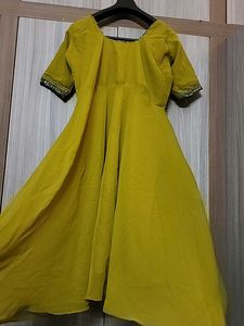 Olive Green Anarkali Kurta