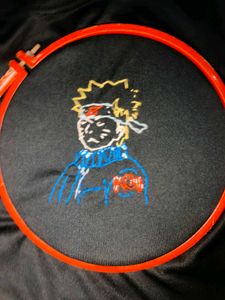 Naruto Embroidered Black Sweatshirt