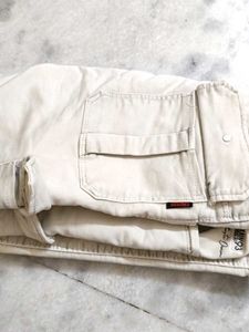 Beige Cargo Pants