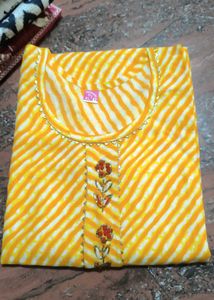 Teal Zoya Kurti with Embellishments