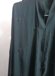 Elegant Black Abaya with Embroidery