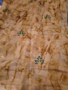 Sparkling Sequence Pattern Saree With Blouse