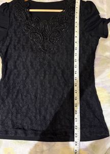 Elegant Black Lace Top