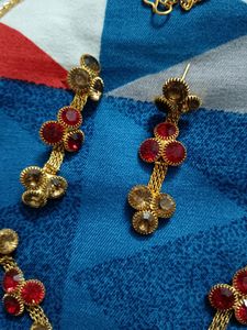 Red And Golden Jewellery Set
