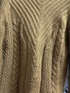 UNISEX Cozy Brown Knit Turtleneck Sweater