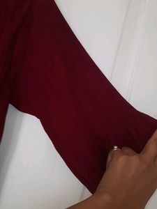 Brown Blouson Top
