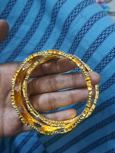 Gold Bangles (Set of 2)