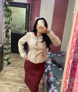 Elegant Beige winter jacket🎀🦋🌸