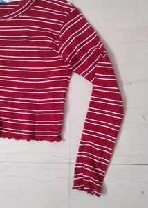 Full Sleeve Red Top