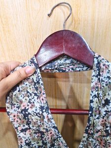 Side Slit Halter Neck Backless Dress (Women's)