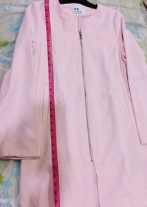 Baby pink Elegant coat dress