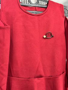Red Fit &amp; Flare Dress