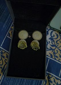Green Colour Jhumkas