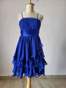 Royal Blue Ruffle Dress