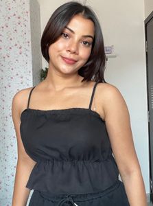 Black Cami Crop Top