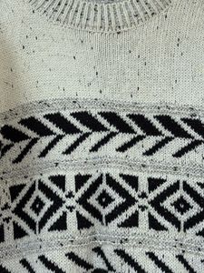Patterned Knit Pullover