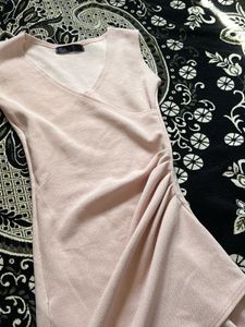 Pink Wrap Mini Dress
