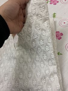 White Embroidered Kurta