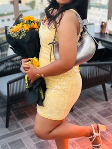 Yellow Mini Dress