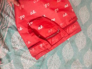 Kurta Set Maroon/Red Bag Free