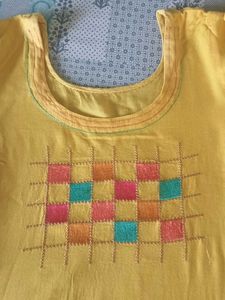 yellow salwar kurti 💌