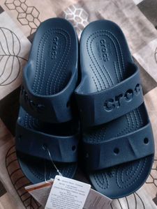 Navy Crocs Bay Platform Sandals - Women&#39;s Size 9