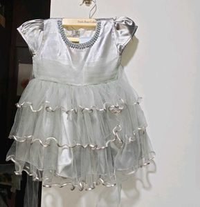 Cute Silver Party Dress
