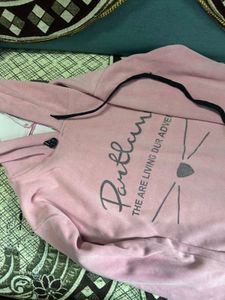 pink hoodie