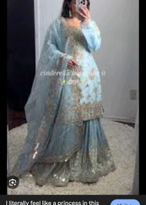 Elegant Blue Kurta Set size small to XxL