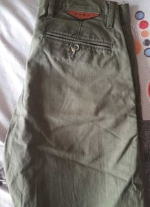 Olive Green Casual Pants