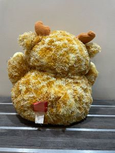 🧸✨ Cuddly Soft Plush Bull Toy – Super Adorable.