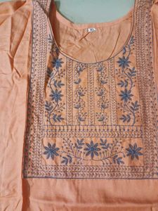 New Cotton Kurti With Thread Work
