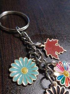 Floral Charm Keychain