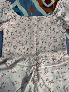 Floral Smocked Top