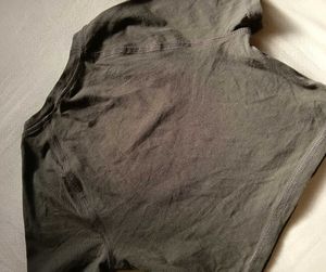 Grey Cropped Baby Tee