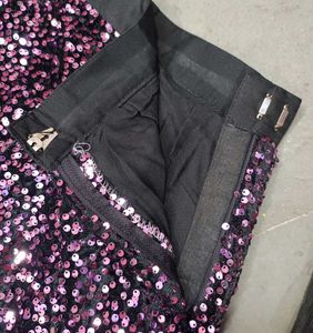 Sparkling Purple Sequin Lehenga Set