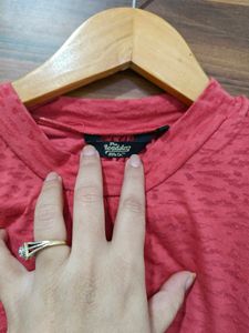 Coral Casual Top