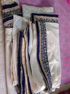 Full Embroidery Work Velvet And Net  Blouse And Saree