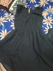a black mini dress
