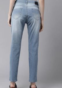 Ripped Light Wash Denim Jeans