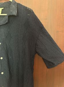 Men Crochet Shirt | Causual Party Wear.