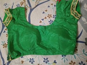 Pink &amp; Green Saree