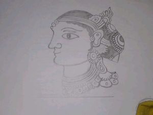 &#34;Grace in Tradition&#34;pencil Art 🎨