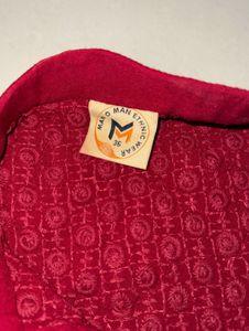 Maroon Embellished Kurta