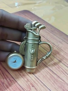 Miniature Golf Bag Desk Clock