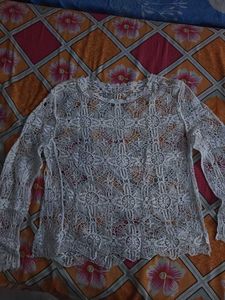 Lace White Top
