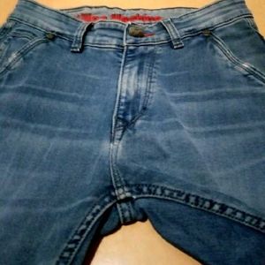 Thick Denim Capri Short