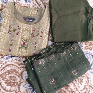 Elegant Embroidered Kurta Set