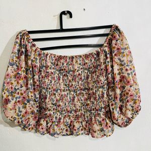20 Dresses Floral Smocked Blouse